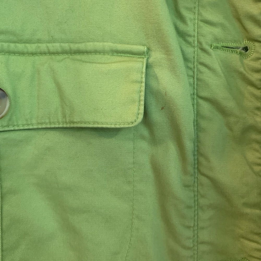 Columbia Sportswear XCO chartreuse cotton stretchy jacket L. - Picture 6 of 13